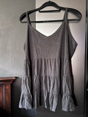 torrid Black Vintage Super Lightweight Babydoll Ruffled Tank Top, Size 4